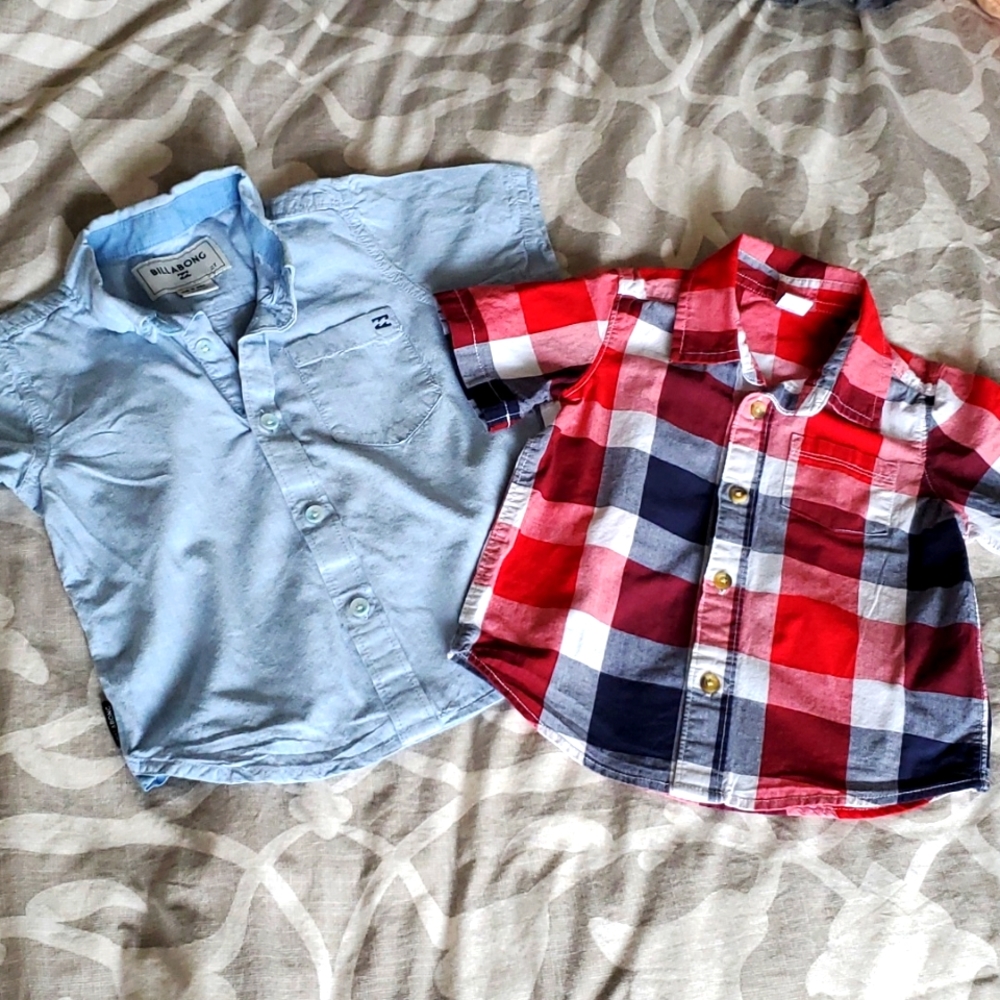🌞SALE🌞2t Toddler Boy Button down short sleeve shirts